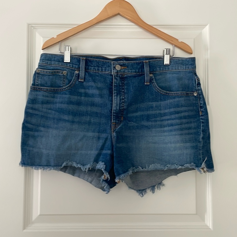 J.Crew Mid-rise denim short in Squash wash